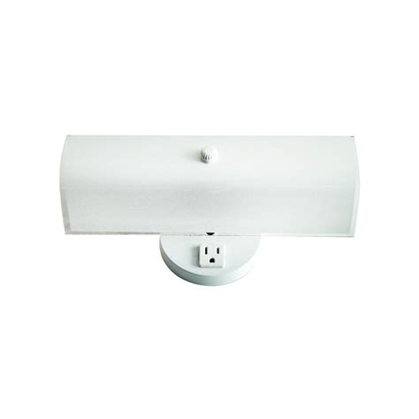 vanity light with convenience outlet